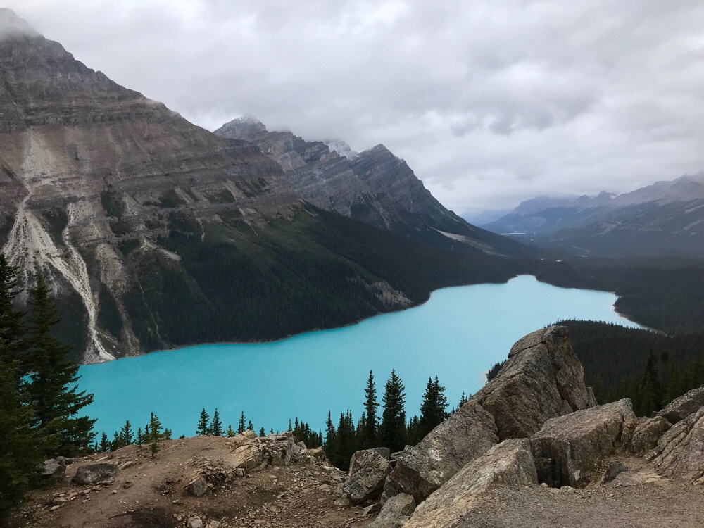 Lac Peyto et lac Bow (Canada)