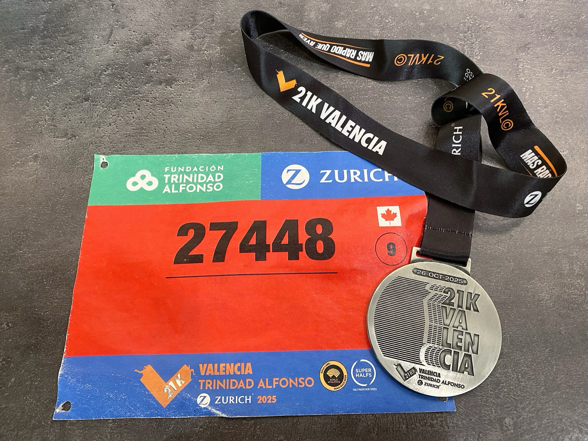 Médaille Super half Valence